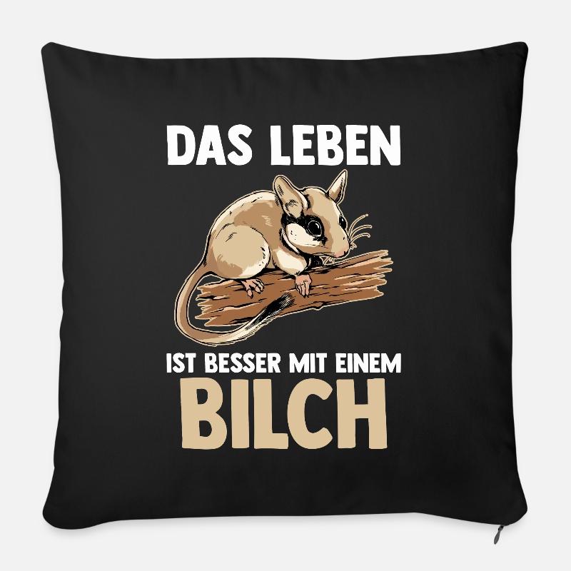 Bilch - Sofakissenbezug 45 x 45 cm - Schwarz