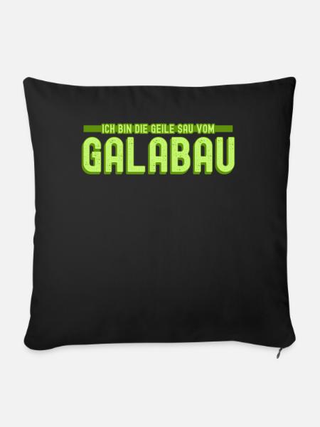 Galabauer Landschaftsgärtner Gartenbau - Sofakissenbezug 45 x 45 cm - Schwarz
