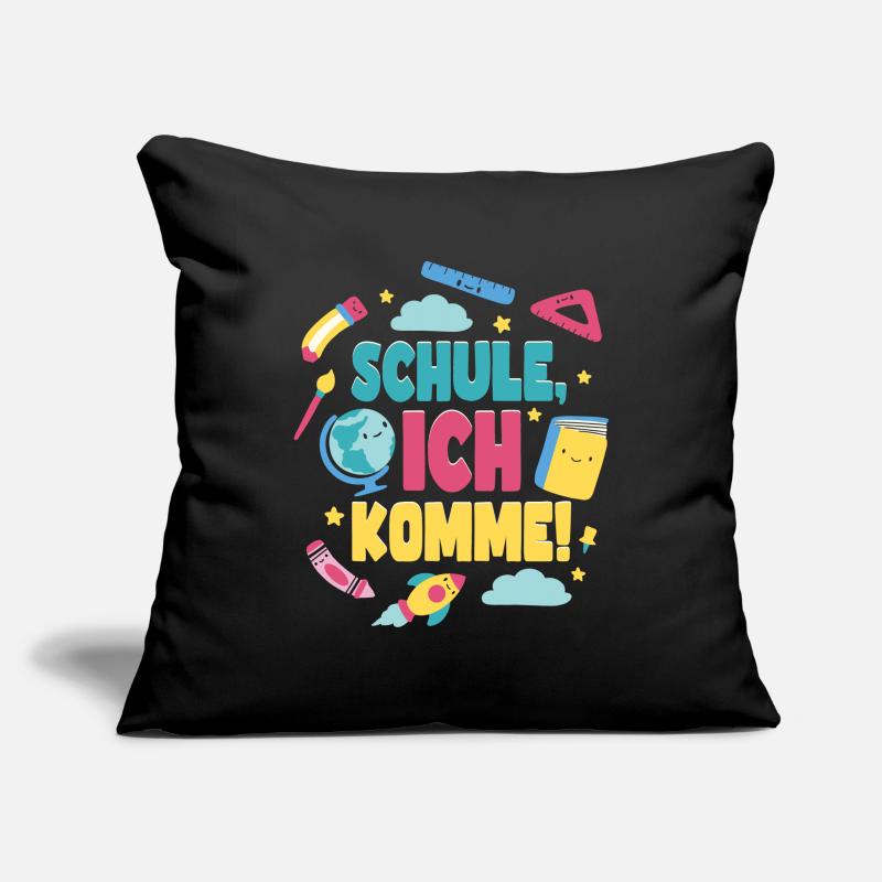 Schule ich Komme Einschulung Schulstart Sofakissenbezug 45 x 45 cm