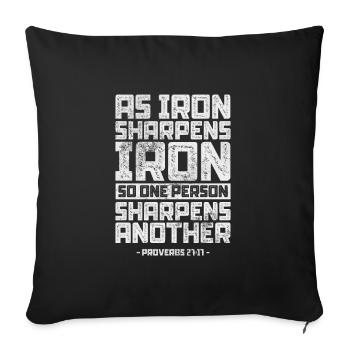 Bible - Housse de coussin décorative 45 x 45 cm - noir - Devant