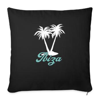 Ibiza - Housse de coussin décorative 45 x 45 cm - noir - Devant