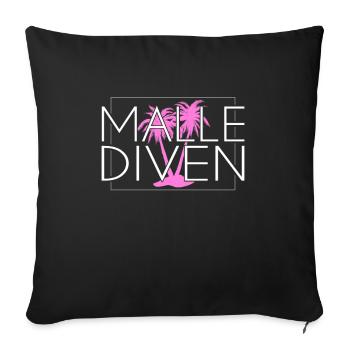 Malle Divas - Sofa pillowcase 17,3'' x 17,3'' (45 x 45 cm) - black - Front
