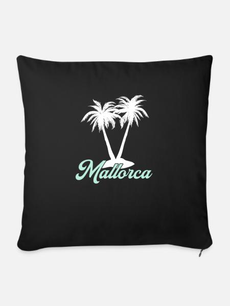 Mallorca - Sofakissenbezug 45 x 45 cm - Schwarz