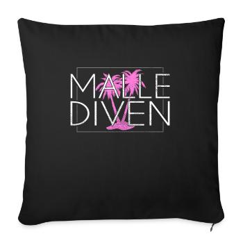 Malle Divas - Sofa pillowcase 17,3'' x 17,3'' (45 x 45 cm) - black - Front