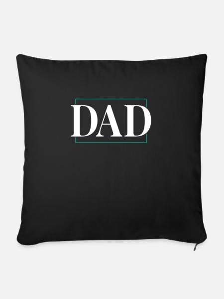 dad - Sofakissenbezug 45 x 45 cm - Schwarz