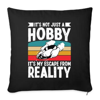 Goldmining Men Women - Sofa pillowcase 17,3'' x 17,3'' (45 x 45 cm) - black - Front