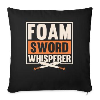 LARP live-action role-playing game - Sofa pillowcase 17,3'' x 17,3'' (45 x 45 cm) - black - Front