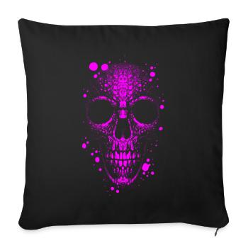 Totenkopf Skull - Sofakissenbezug 45 x 45 cm - Schwarz - Vorne