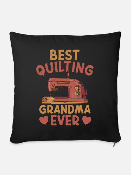 Quilten Quilter Quilt - Sofakissenbezug 45 x 45 cm - Schwarz