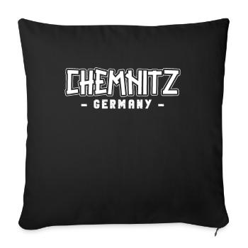 Chemnitzerin Chemnitzer Chemnitz - Sofakissenbezug 45 x 45 cm - Schwarz - Vorne