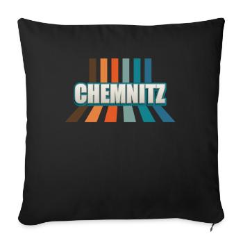 Chemnitzerin Chemnitzer Chemnitz - Sofakissenbezug 45 x 45 cm - Schwarz - Vorne