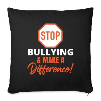 Unity Day Anti Bullying - Sofa pillowcase 17,3'' x 17,3'' (45 x 45 cm) - black - Front