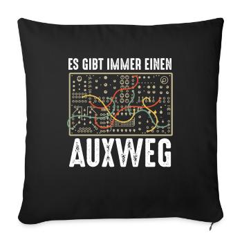 Es Gibt Immer Einen Auxweg Tontechnik Tontechniker - Sofakissenbezug 45 x 45 cm - Schwarz - Vorne