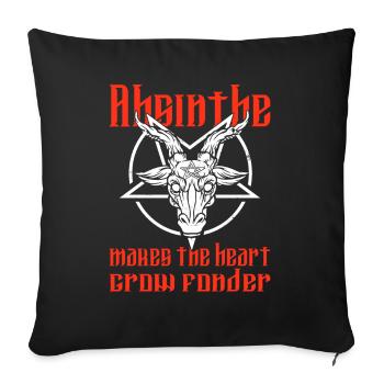 Satan Beelzebub Teufel Gothic Pentagram Mystisch - Sofakissenbezug 45 x 45 cm - Schwarz - Vorne