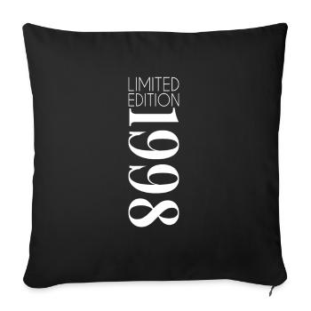 Édition limitée 1998 - Housse de coussin décorative 45 x 45 cm - noir - Devant