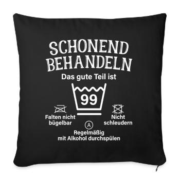 99. Geburtstag Schonend Behandeln 99 Teil Ist 99 - Sofakissenbezug 45 x 45 cm - Schwarz - Vorne