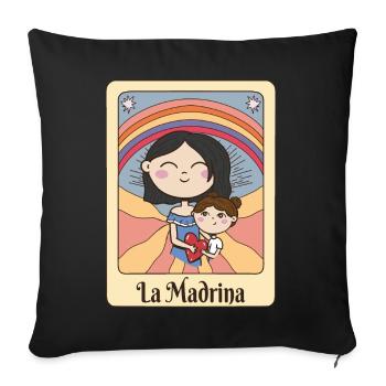La Madrina Rainbow Tarot - Sofa pillowcase 17,3'' x 17,3'' (45 x 45 cm) - black - Front