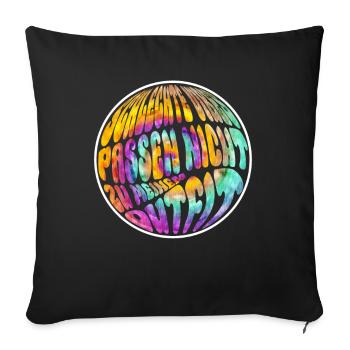 Bad vibes don't match the outfit - hippie - Sofa pillowcase 17,3'' x 17,3'' (45 x 45 cm) - black - Front