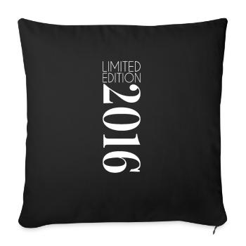 Edition Limitée 2016 - Housse de coussin décorative 45 x 45 cm - noir - Devant