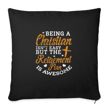 Bible - Housse de coussin décorative 45 x 45 cm - noir - Devant