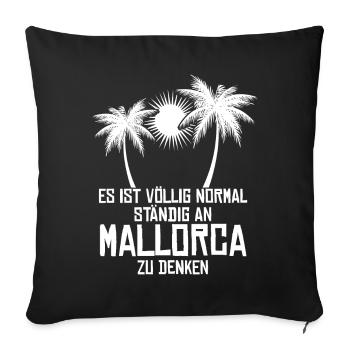 Mallorca Palma - Sofakissenbezug 45 x 45 cm - Schwarz - Vorne