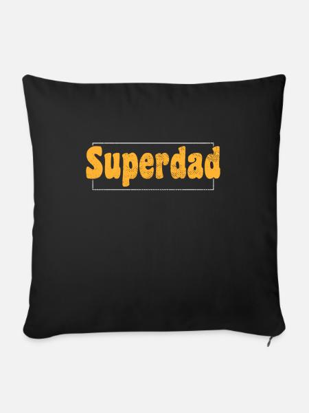Superdad - Sofakissenbezug 45 x 45 cm - Schwarz