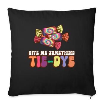 Donnez-moi quelque chose à colorier - Hippie Halloween - Housse de coussin décorative 45 x 45 cm - noir - Devant