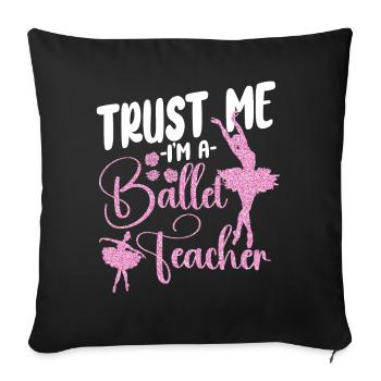 Ballet Dancer Dance Girl Ballerina - Sofakissenbezug 45 x 45 cm - Schwarz - Vorne