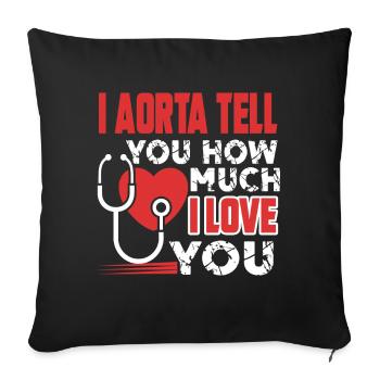 Cardiologist Love Being A Cardiologist - Sofa pillowcase 17,3'' x 17,3'' (45 x 45 cm) - black - Front