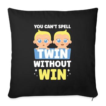 Gemini Sarcastic Humor Gemini Funny - Sofa pillowcase 17,3'' x 17,3'' (45 x 45 cm) - black - Front