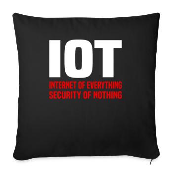 Internet Of Things IOT Programmer Admin IT - Sofa pillowcase 17,3'' x 17,3'' (45 x 45 cm) - black - Front