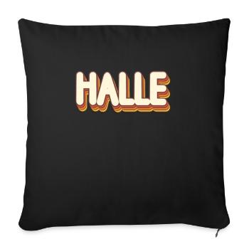 Halleserin Halleser Halle - Sofa pillowcase 17,3'' x 17,3'' (45 x 45 cm) - black - Front