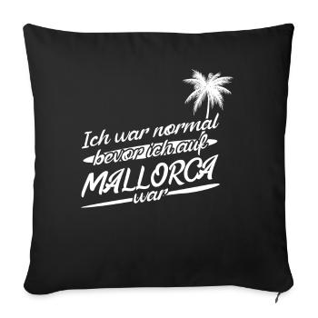 Mallorca Spruch Urlaub Palma - Sofakissenbezug 45 x 45 cm - Schwarz - Vorne