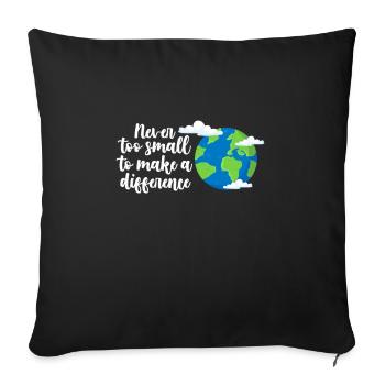 Changement climatique - Housse de coussin décorative 45 x 45 cm - noir - Devant