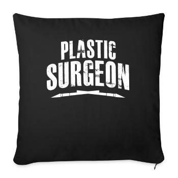 Modellbauer Messer Modellbau - Housse de coussin décorative 45 x 45 cm - noir - Devant