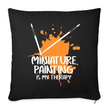 Model Maker Brush Color Model Making - Sofa pillowcase 17,3'' x 17,3'' (45 x 45 cm) - black - Front