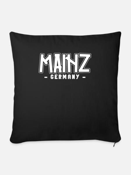 Mainzerin Mainzer Mainz - Sofakissenbezug 45 x 45 cm - Schwarz