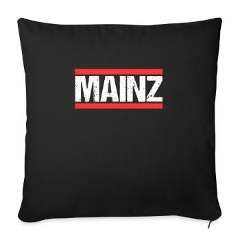 Mainzerin Mainzer Mainz - Sofakissenbezug 45 x 45 cm - Schwarz - Vorne