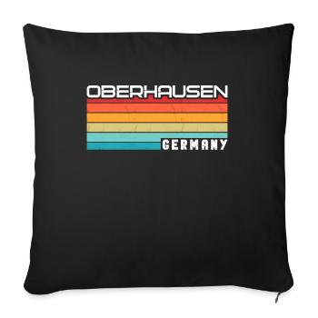 Oberhausenerin Oberhausener Oberhausen - Sofakissenbezug 45 x 45 cm - Schwarz - Vorne