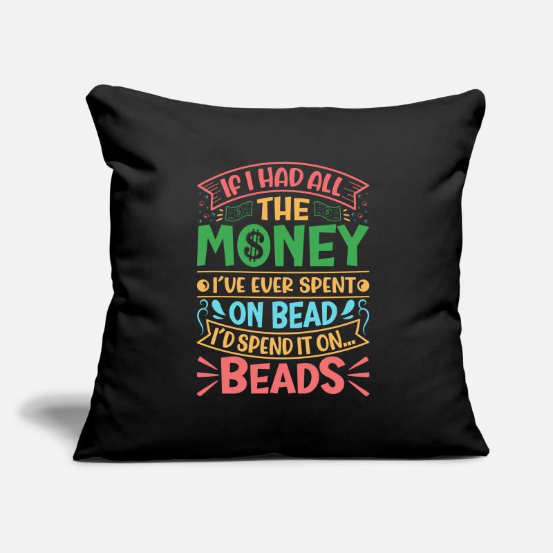 Dessins de perles pour bédader. Housse de coussin décorative 45 x 45 cm