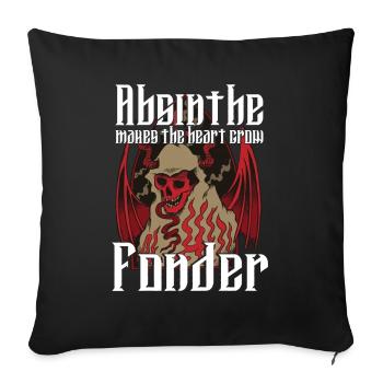 Satan Beelzebub Teufel Gothic Pentagram Mystisch - Sofakissenbezug 45 x 45 cm - Schwarz - Vorne