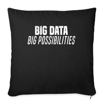 Internet Des Objets IOT Programmeur Admin IT - Housse de coussin décorative 45 x 45 cm - noir - Devant
