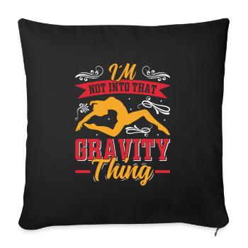 Apparatus Gymnast funny Workout - Sofa pillowcase 17,3'' x 17,3'' (45 x 45 cm) - black - Front