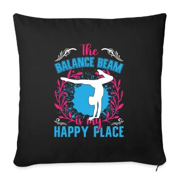 Apparatus Gymnast funny Workout - Sofa pillowcase 17,3'' x 17,3'' (45 x 45 cm) - black - Front