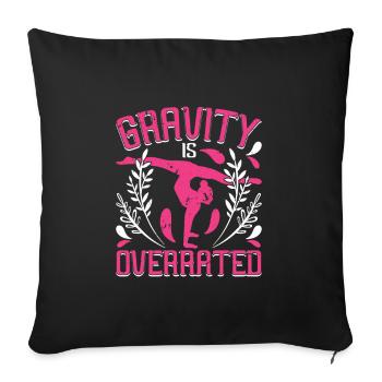 Apparatus Gymnast funny Workout - Sofa pillowcase 17,3'' x 17,3'' (45 x 45 cm) - black - Front