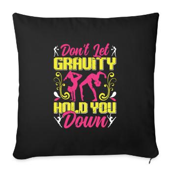 Apparatus Gymnast funny Workout - Sofa pillowcase 17,3'' x 17,3'' (45 x 45 cm) - black - Front
