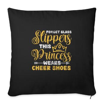 Cheerleader Cheerleading Sport Gymnastics Gift - Sofa pillowcase 17,3'' x 17,3'' (45 x 45 cm) - black - Front