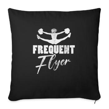 Cheerleader Cheerleading Sport Gymnastics Gift - Housse de coussin décorative 45 x 45 cm - noir - Devant