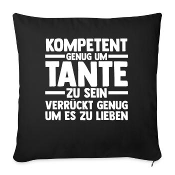Godmother Aunt - Sofa pillowcase 17,3'' x 17,3'' (45 x 45 cm) - black - Front