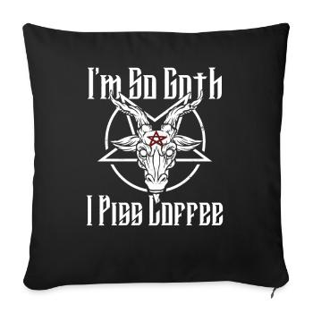 Satan Beelzebub Devil Gothic Pentagram Mystical - Sofa pillowcase 17,3'' x 17,3'' (45 x 45 cm) - black - Front
